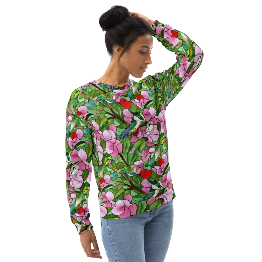 Roseglass Aviary on Sweatshirt — Right Front