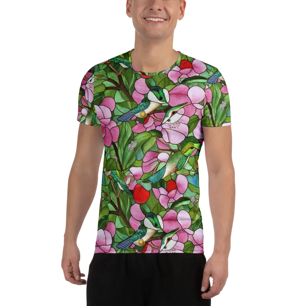 Roseglass Aviary on Men's Athletic T-Shirt — Front