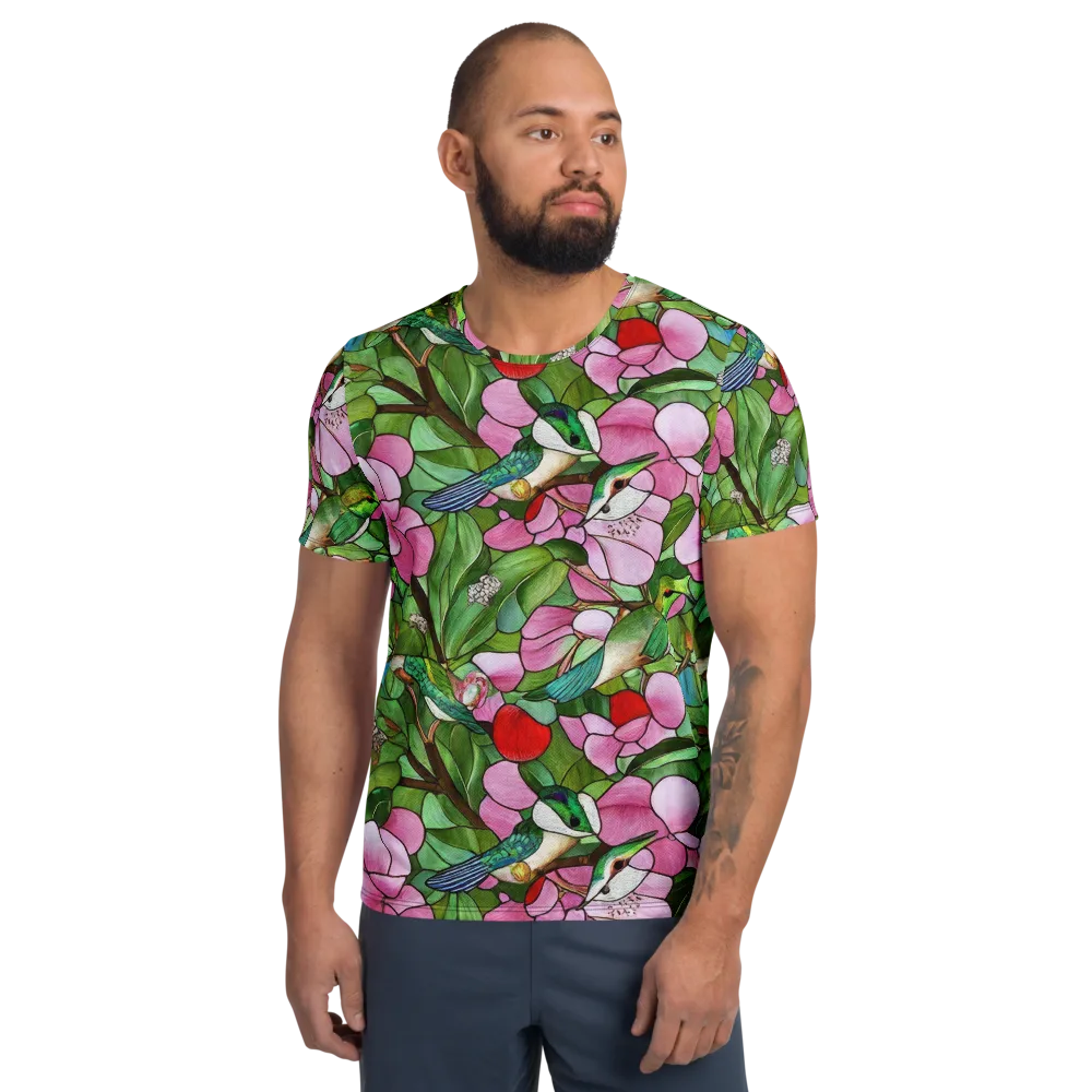 Roseglass Aviary on Men's Athletic T-Shirt — Front