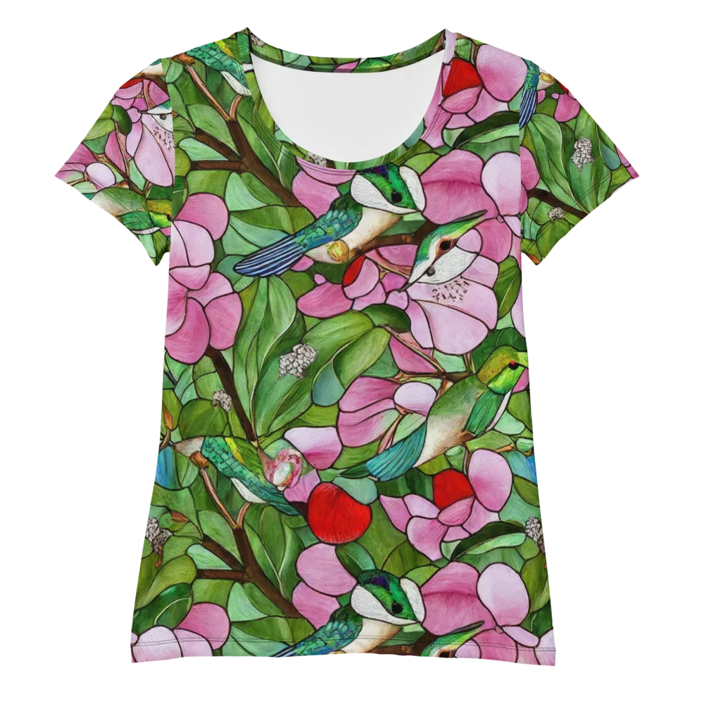Roseglass Aviary on Women's Athletic T-Shirt — Front