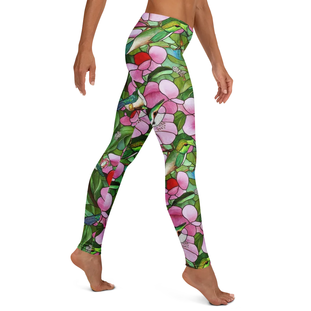 Roseglass Aviary on Leggings — Right