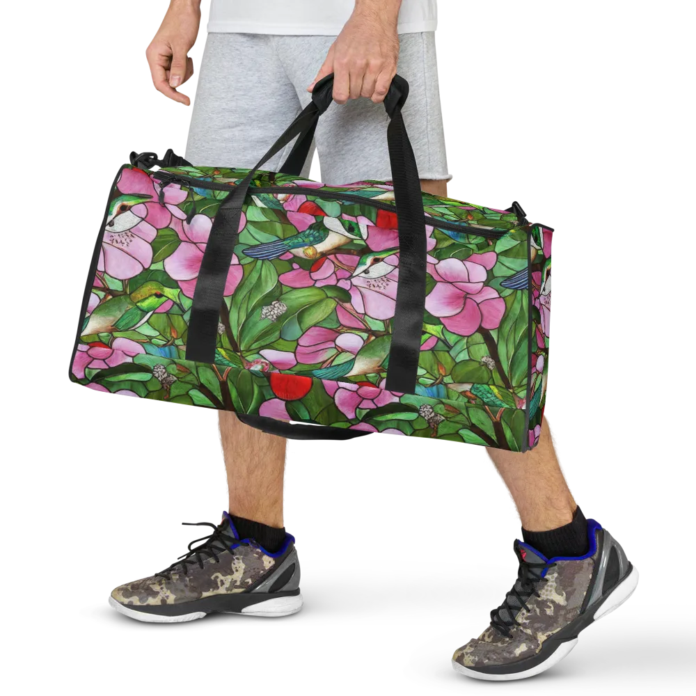 Roseglass Aviary on Duffle Bag — Front