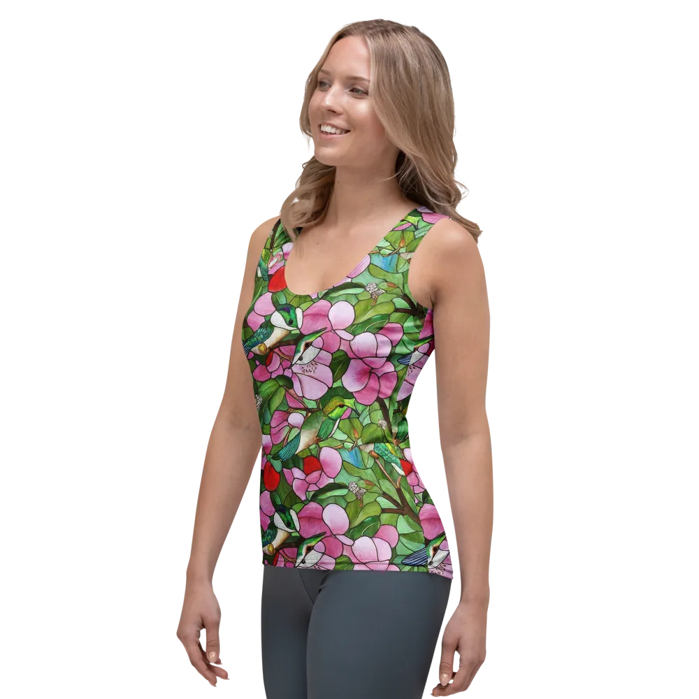 Roseglass Aviary on Women's Tank Top — Left Front