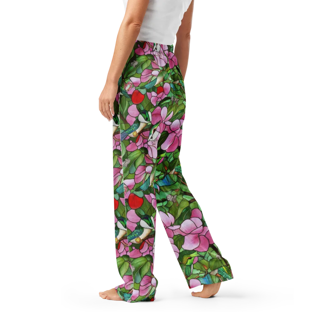 Roseglass Aviary on Women's Pajama Pants — Left