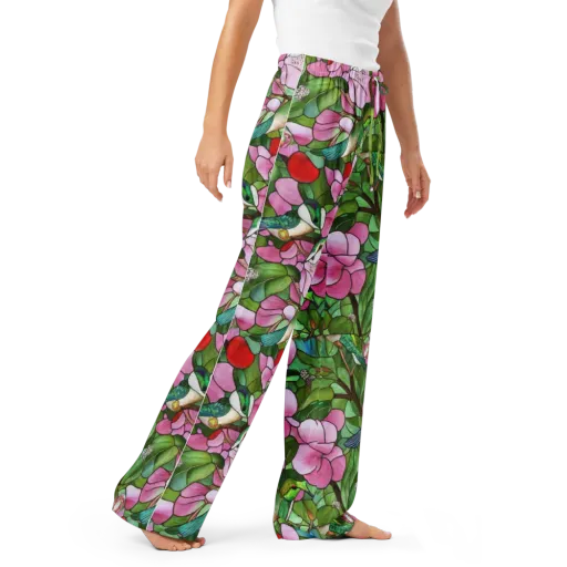 Roseglass Aviary on a Women's Pajama Pants
