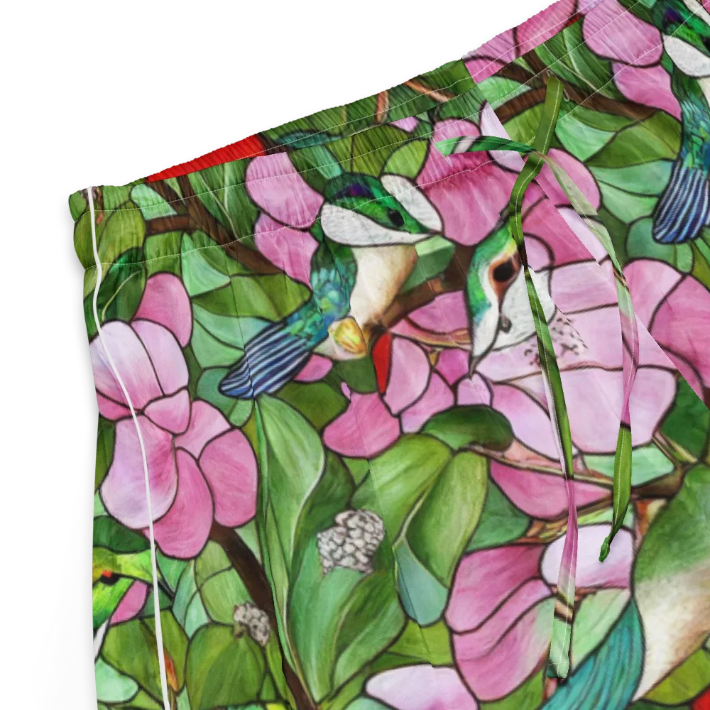 Roseglass Aviary on Women's Pajama Shorts — Product details