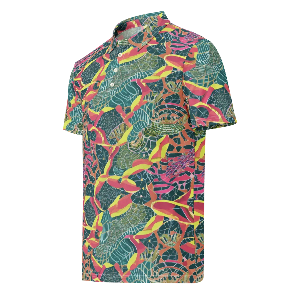Jungle Rhapsody on Men's Slim Fit Polo Shirt — Left Front