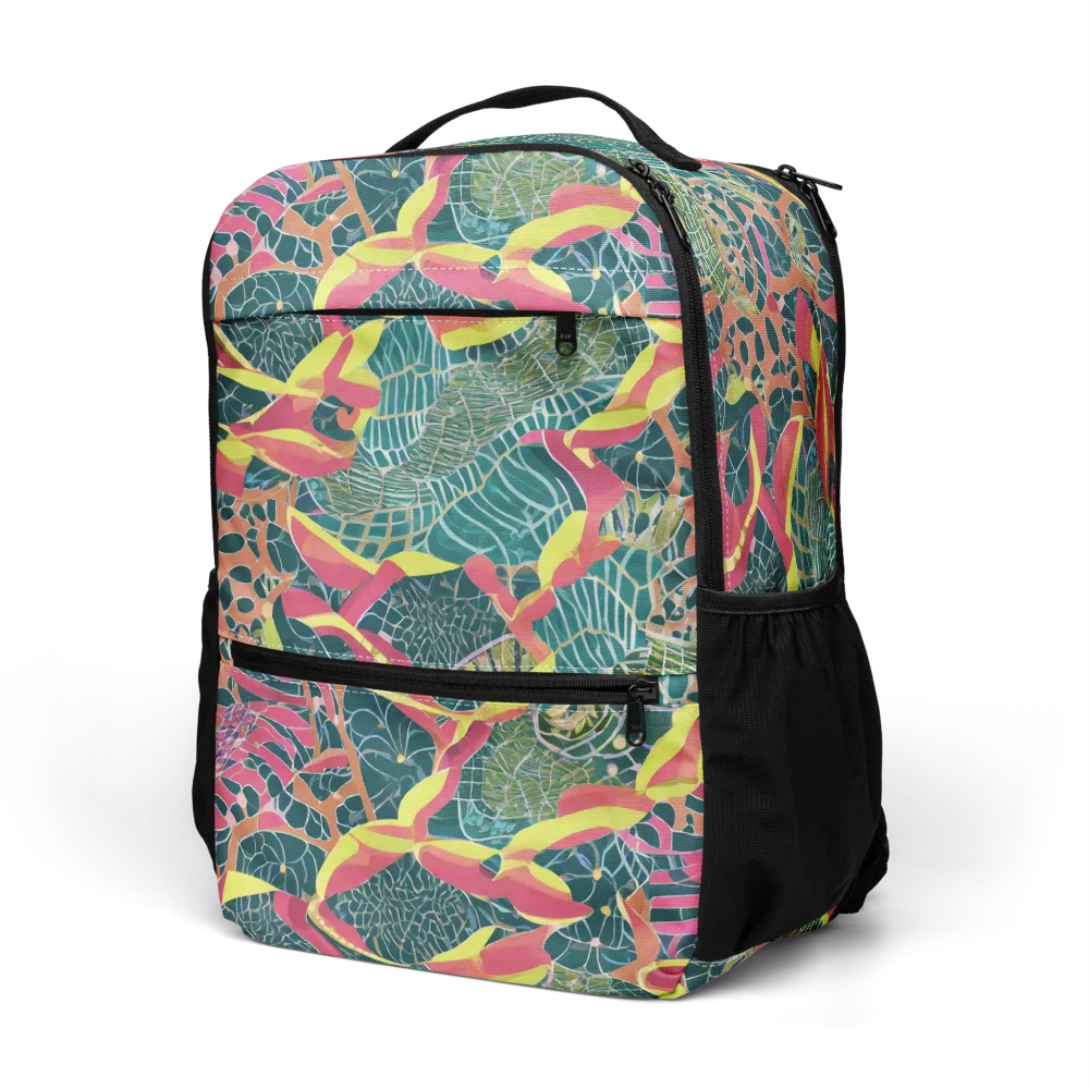 Jungle Rhapsody on Utility Backpack — Left Front