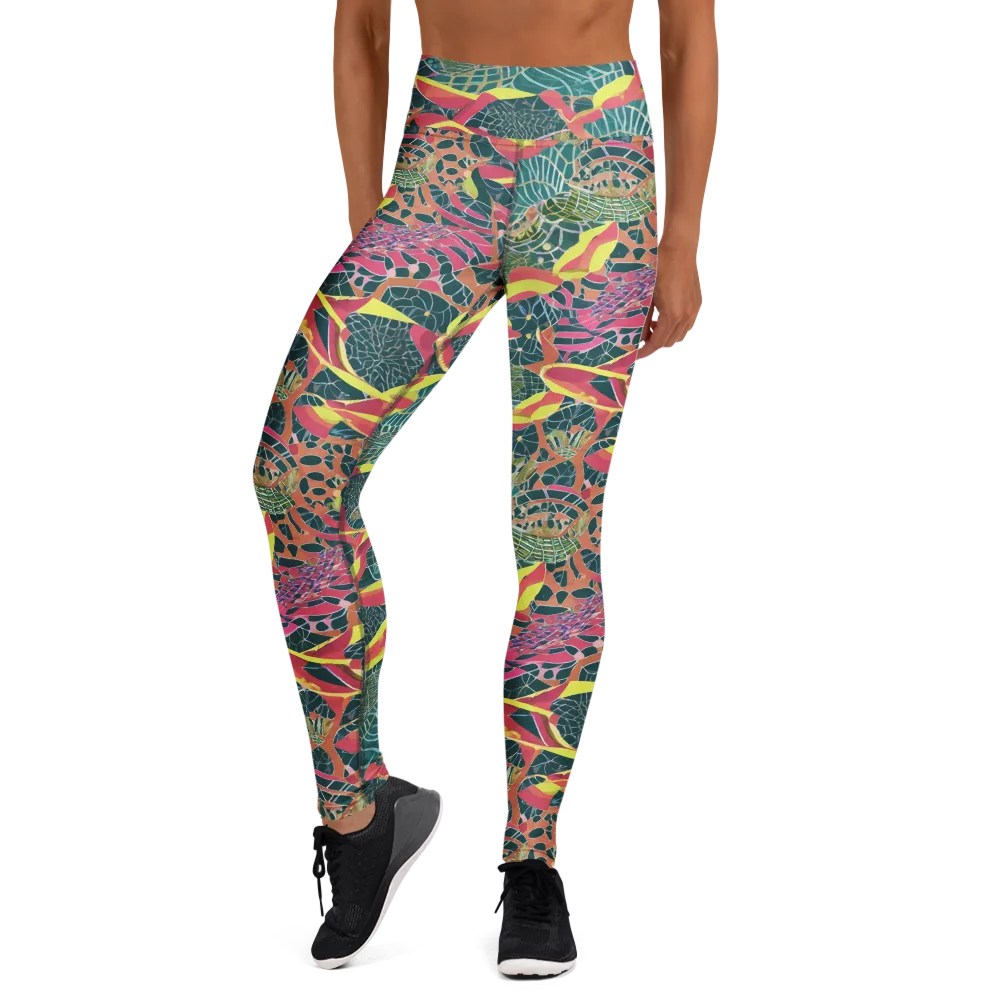 Jungle Rhapsody on Yoga Leggings — Front