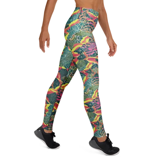 Jungle Rhapsody on a Yoga Leggings