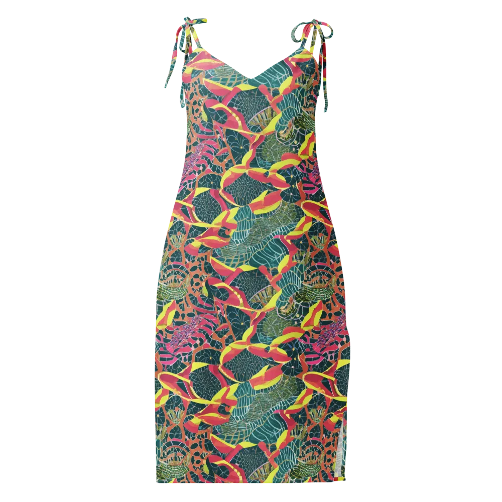 Jungle Rhapsody on Slip Dress — Front