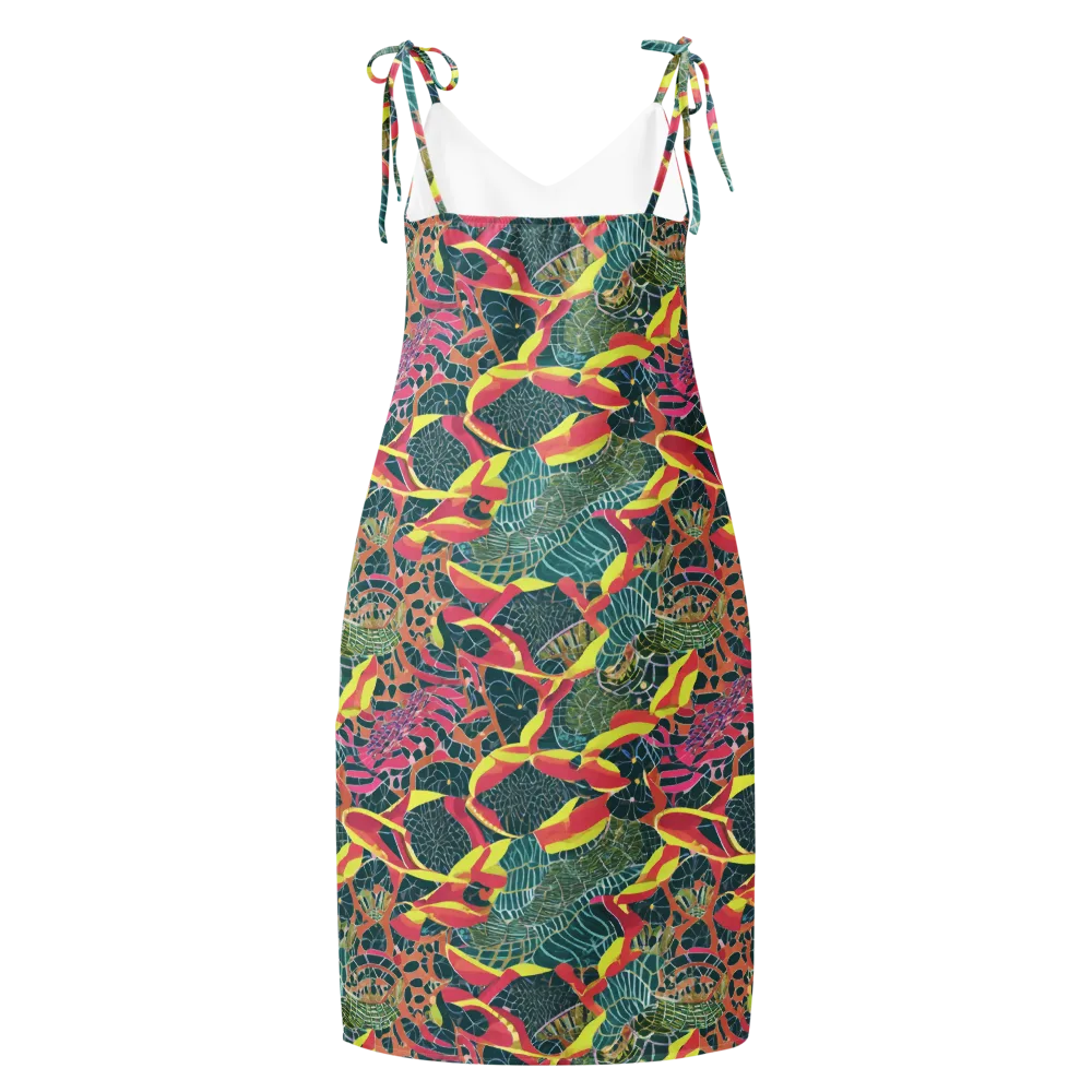 Jungle Rhapsody on Slip Dress — Back