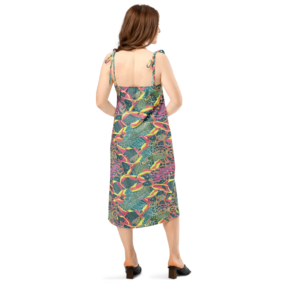 Jungle Rhapsody on Slip Dress — Back