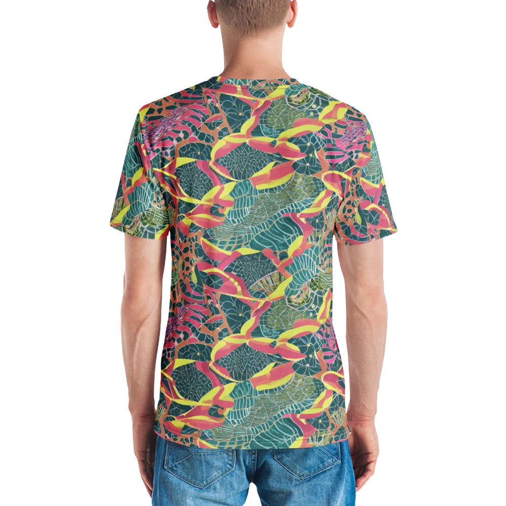 Jungle Rhapsody on Men's Crew Neck T-Shirt — Back