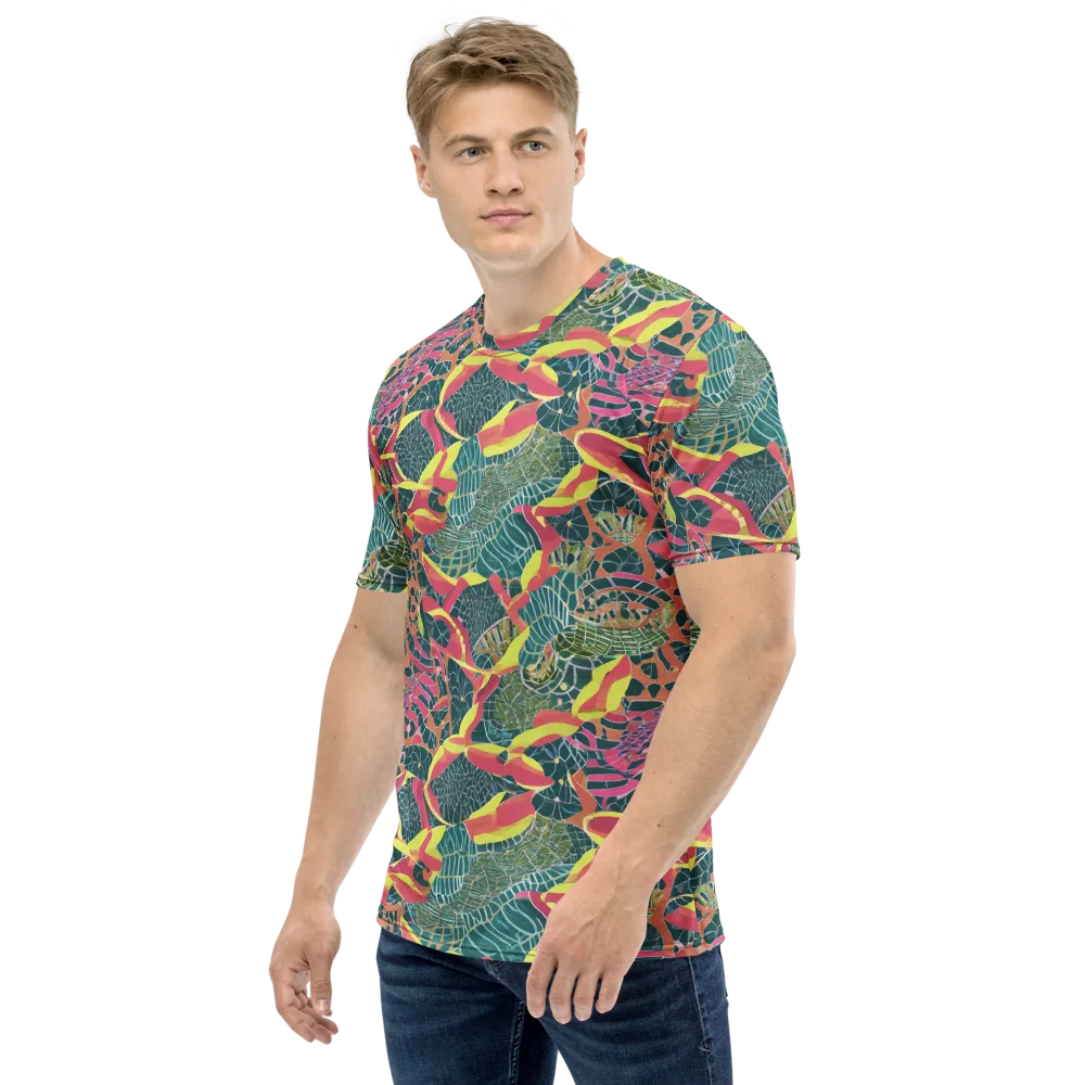 Jungle Rhapsody on Men's Crew Neck T-Shirt — Left