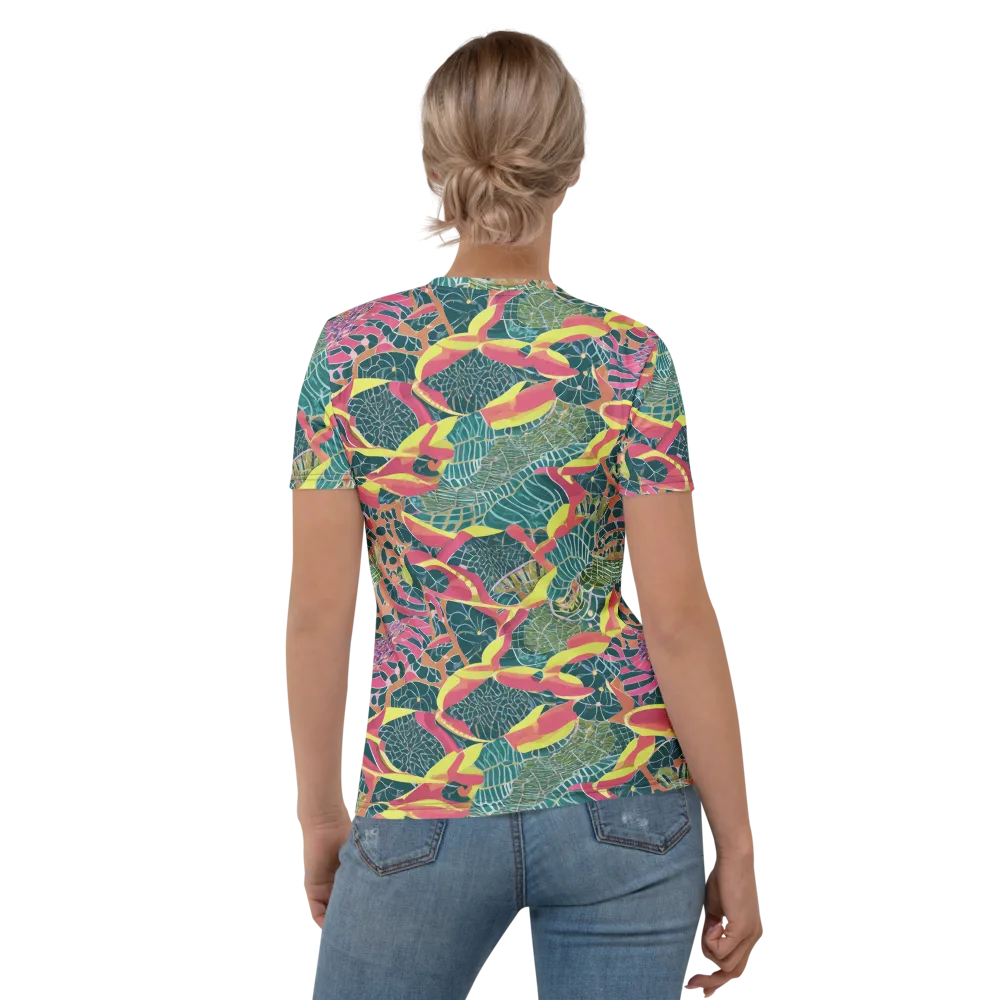 Jungle Rhapsody on Women's Crew Neck T-Shirt — Back