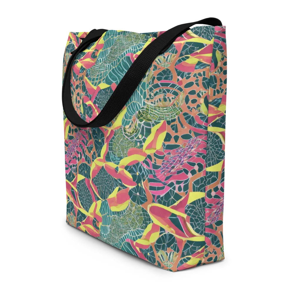 Jungle Rhapsody on Large Tote Bag W/ Pocket — Front