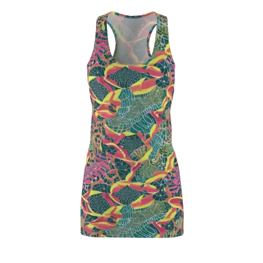Jungle Rhapsody on a Racerback Dress