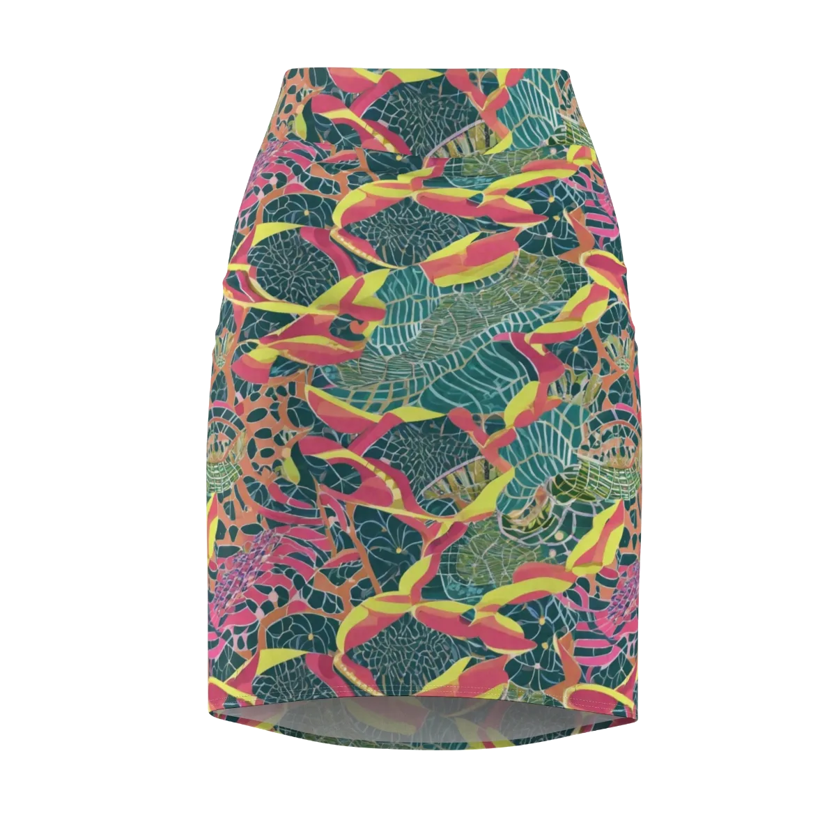 Jungle Rhapsody on Pencil Skirt — Front