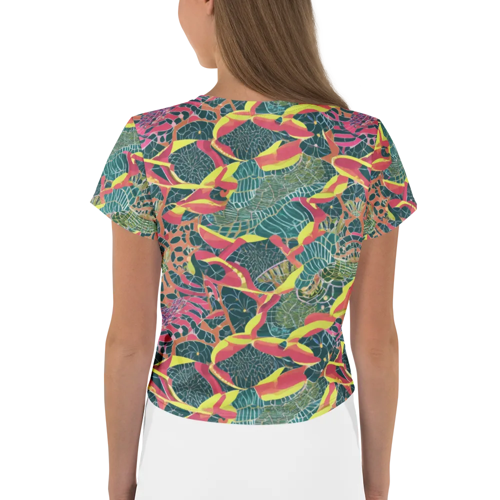 Jungle Rhapsody on Crop Tee — Back