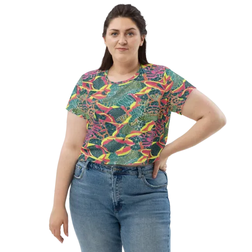 Jungle Rhapsody on a Crop Tee