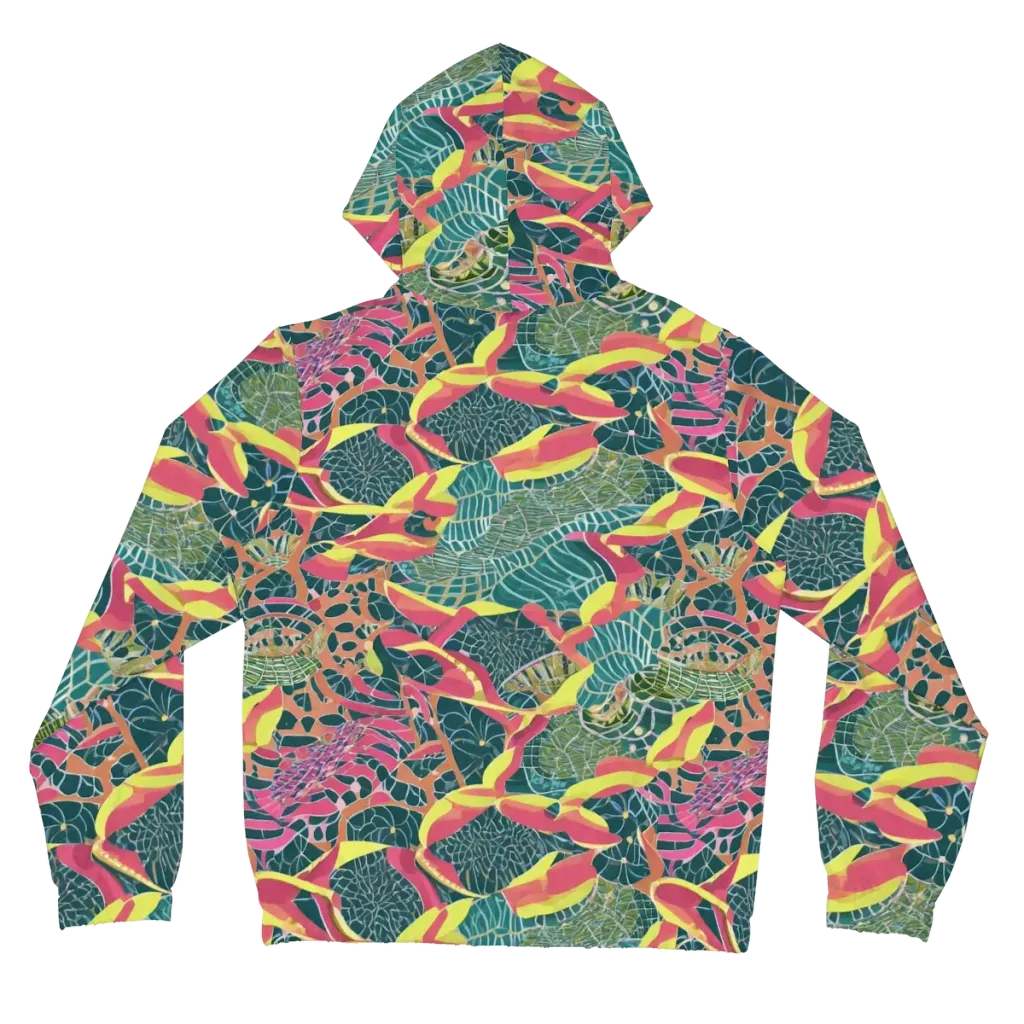 Jungle Rhapsody on Women's Full-Zip Hoodie — Back
