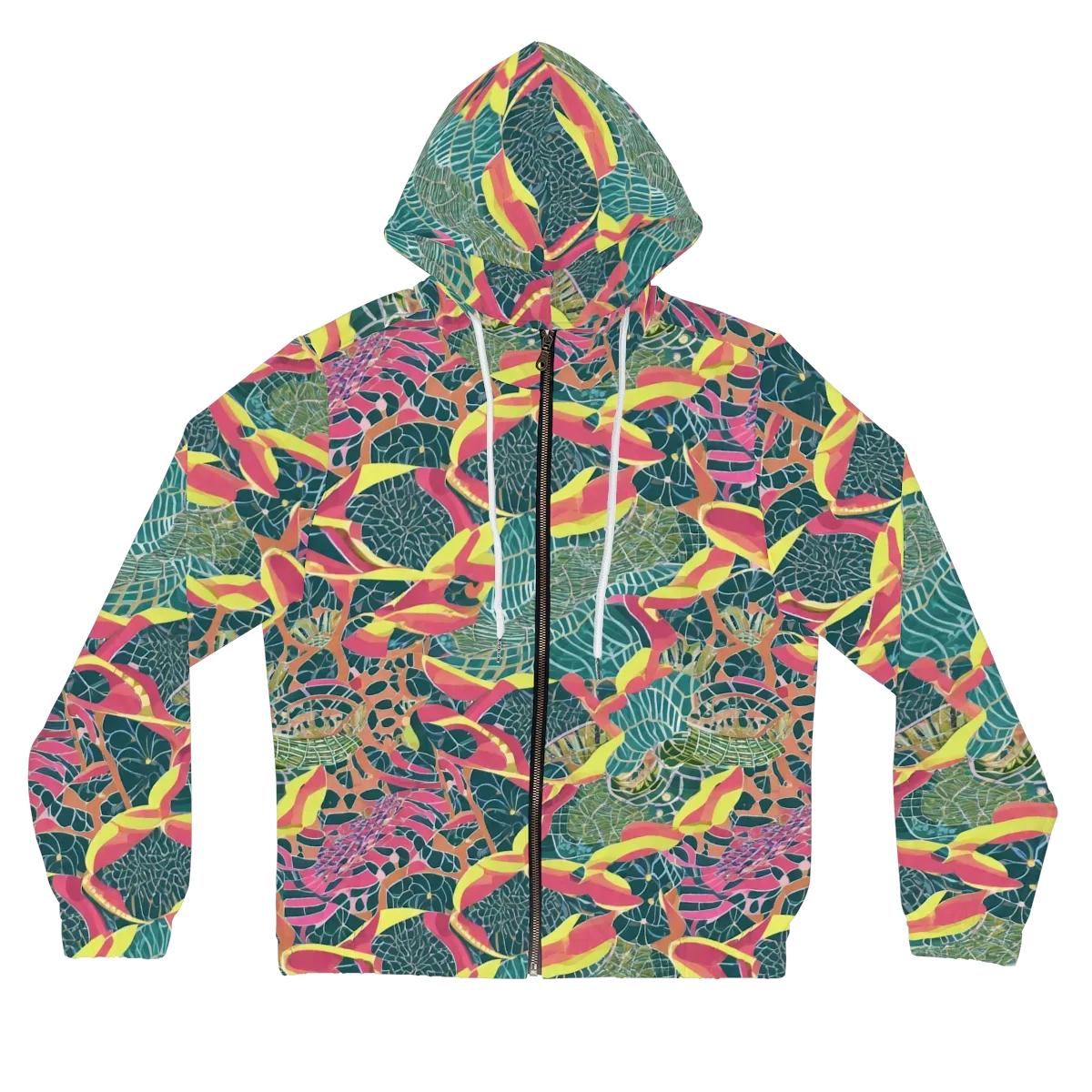 Jungle Rhapsody on Women's Full-Zip Hoodie — Front
