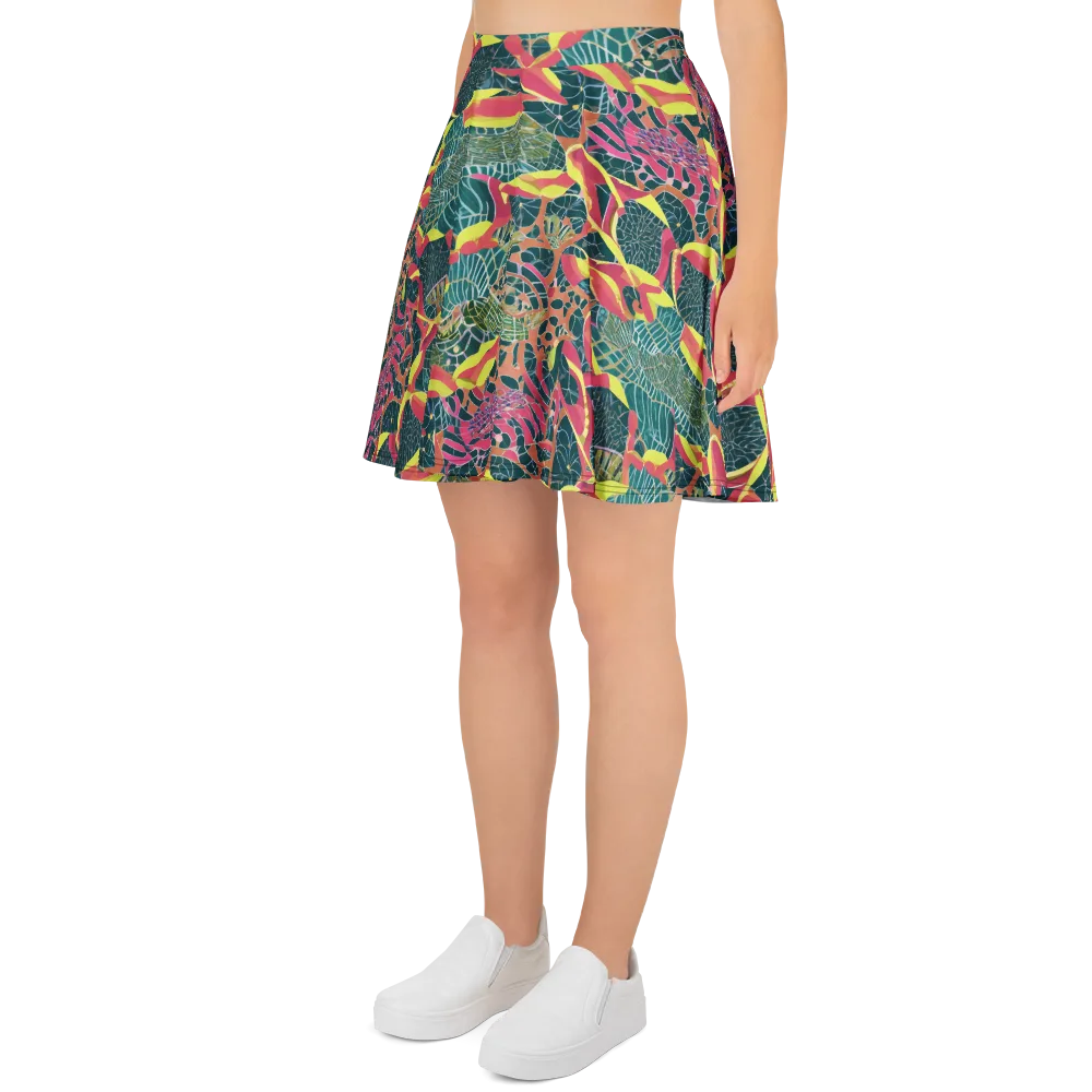 Jungle Rhapsody on Skater Skirt — Left