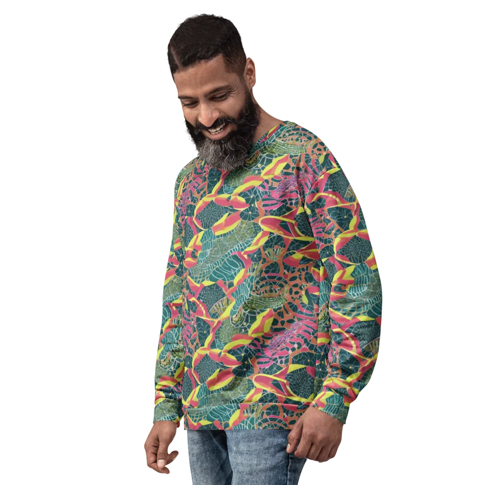 Jungle Rhapsody on Sweatshirt — Left Front