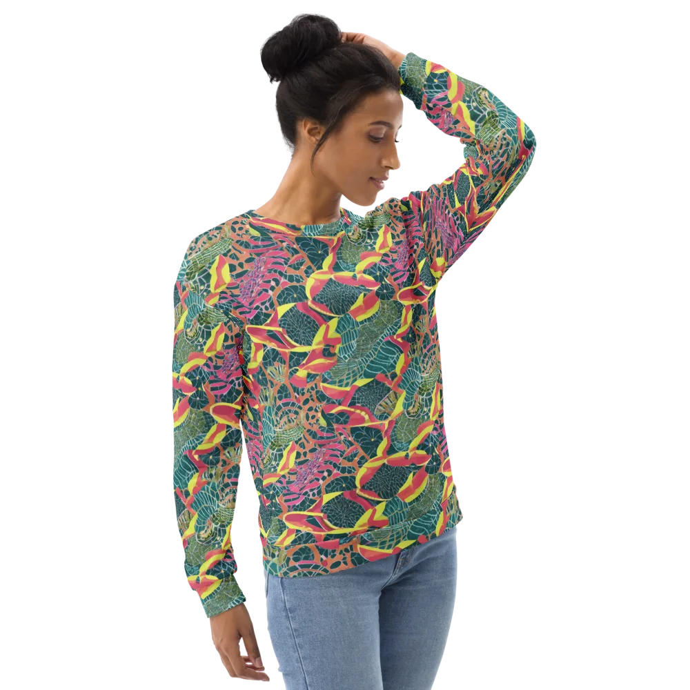 Jungle Rhapsody on Sweatshirt — Right Front