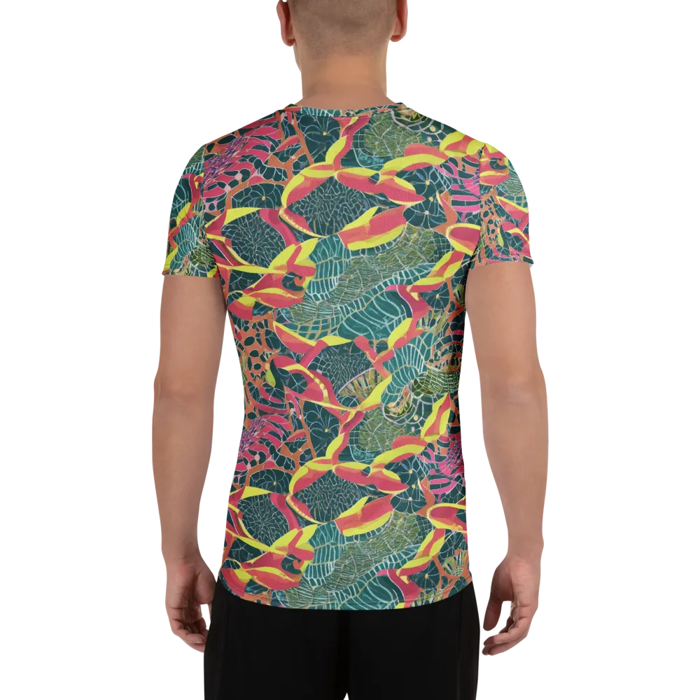Jungle Rhapsody on Men's Athletic T-Shirt — Back