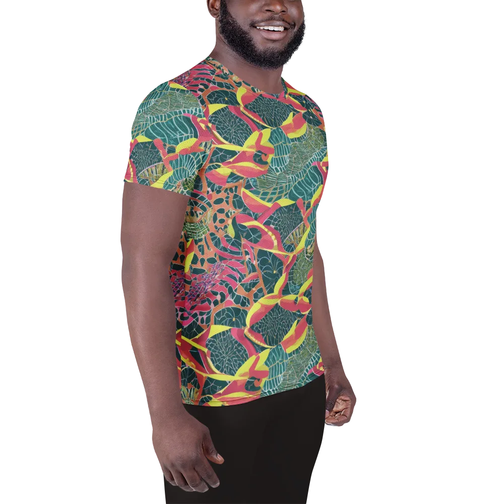 Jungle Rhapsody on Men's Athletic T-Shirt — Right