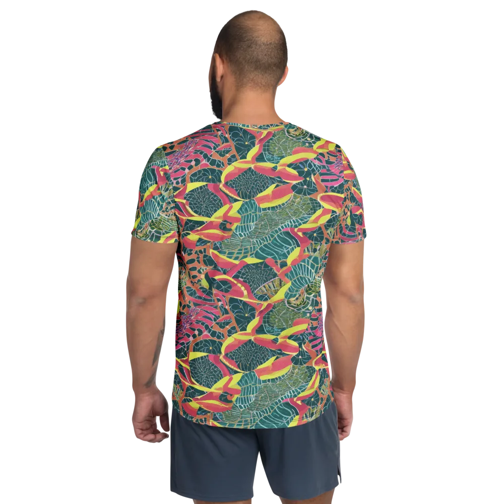 Jungle Rhapsody on Men's Athletic T-Shirt — Back