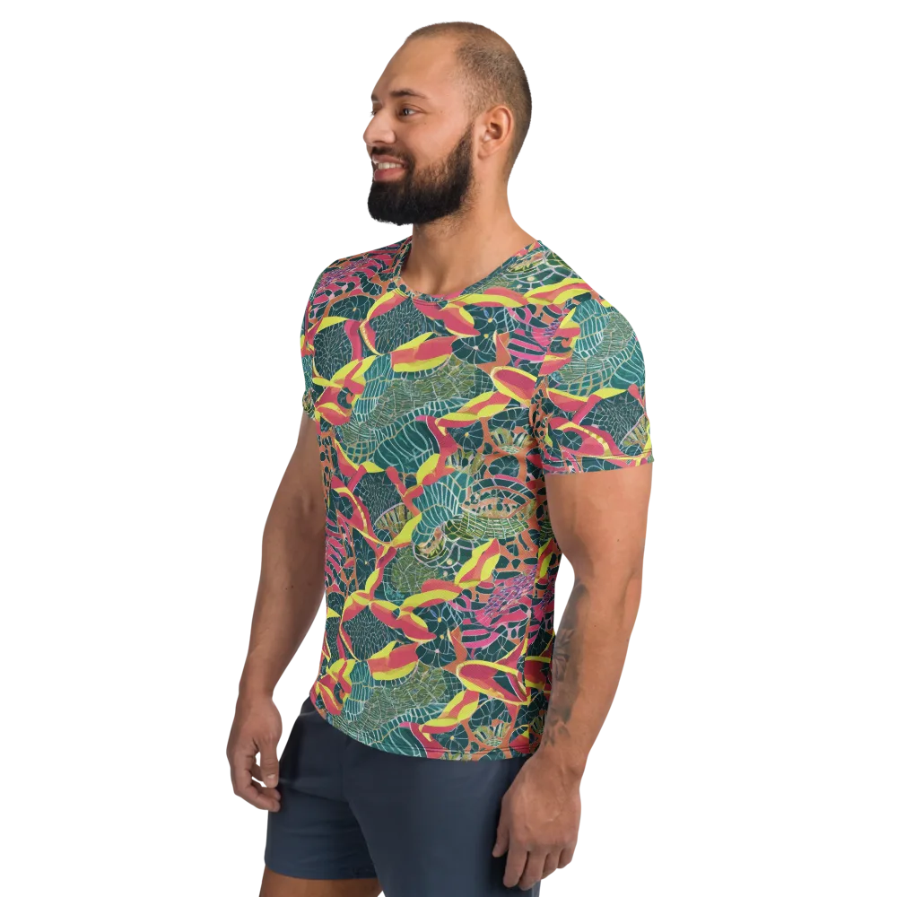 Jungle Rhapsody on Men's Athletic T-Shirt — Left