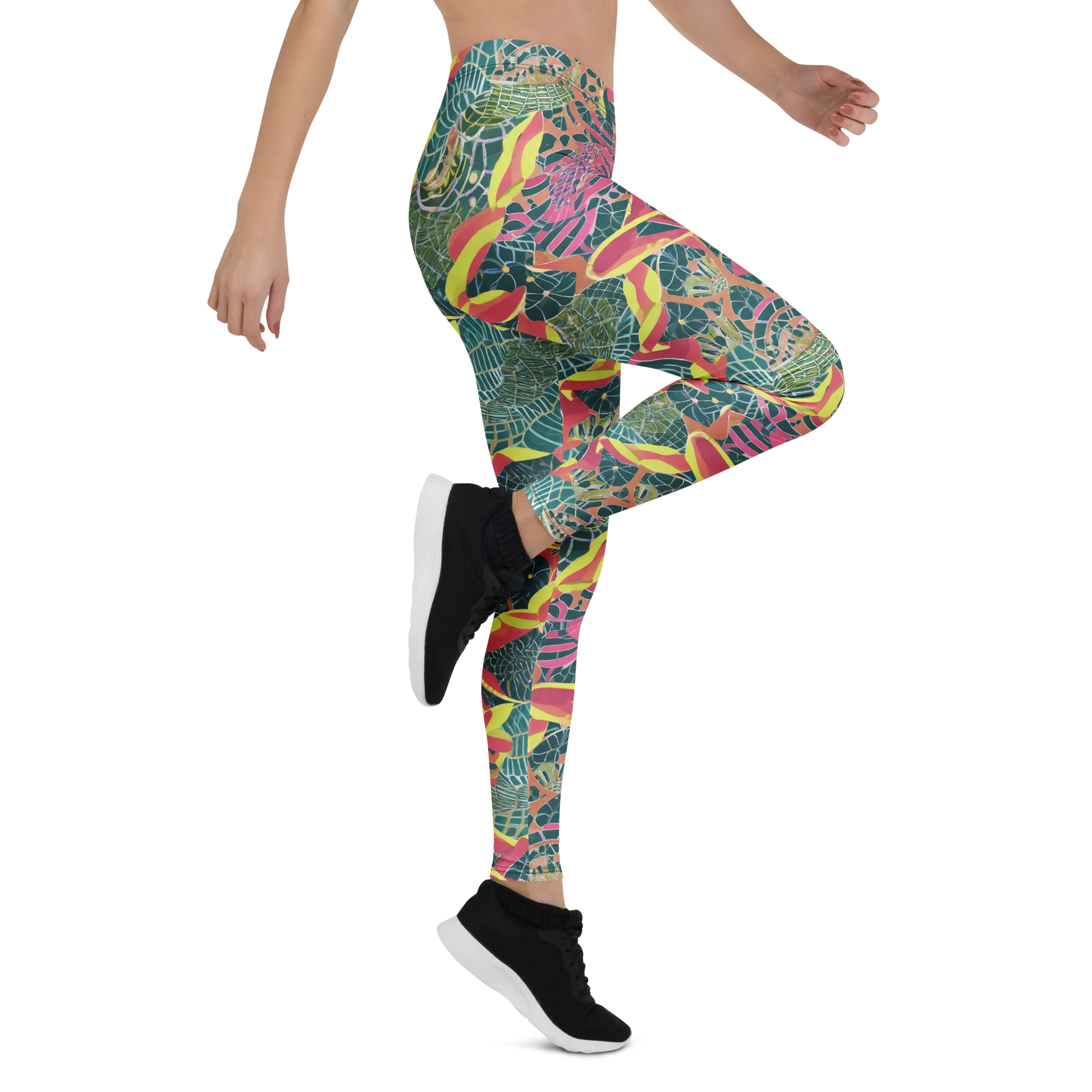 Jungle Rhapsody on Leggings — Right