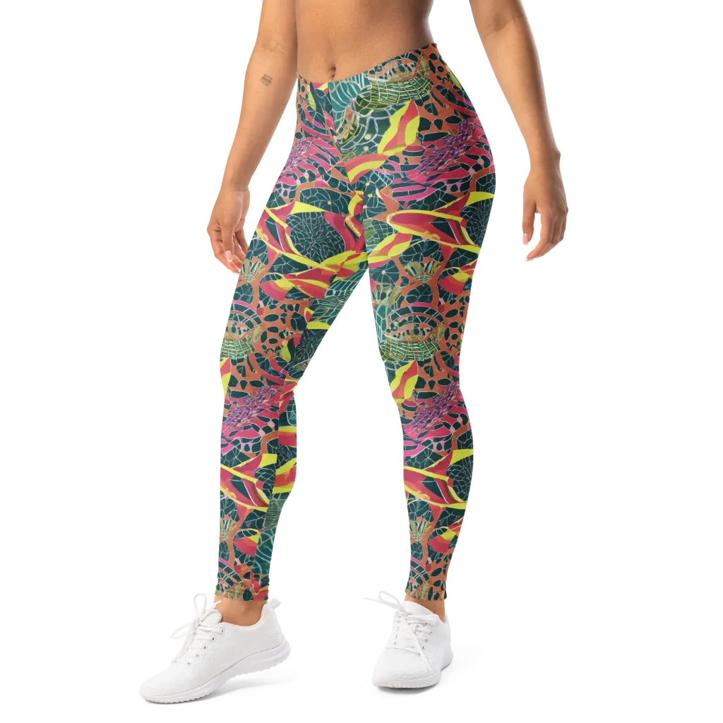 Jungle Rhapsody on Leggings — Left Front