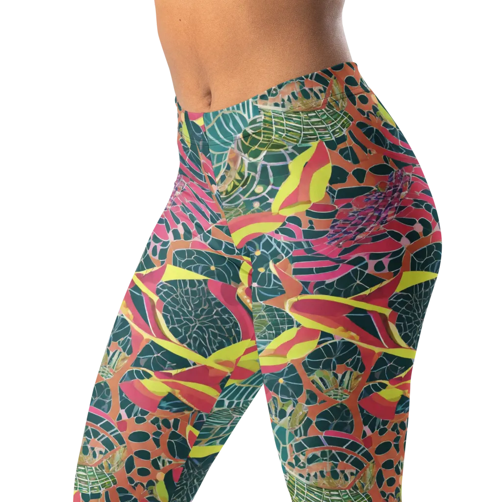 Jungle Rhapsody on Leggings — Left Front