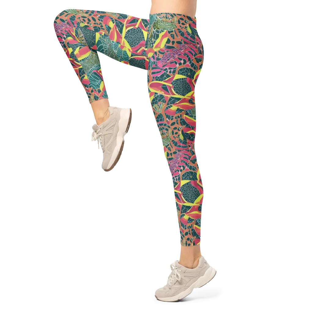 Jungle Rhapsody on Leggings — Left