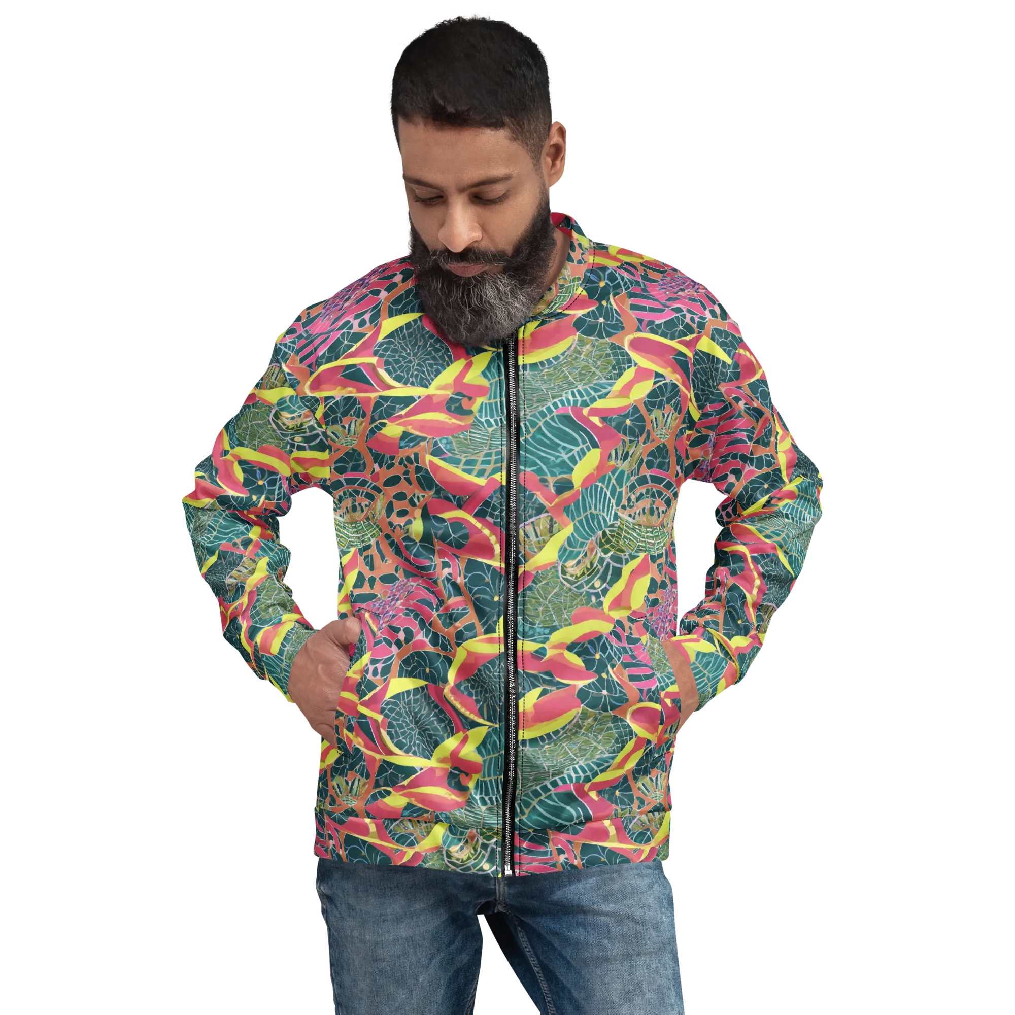 Jungle Rhapsody on Bomber Jacket — Front