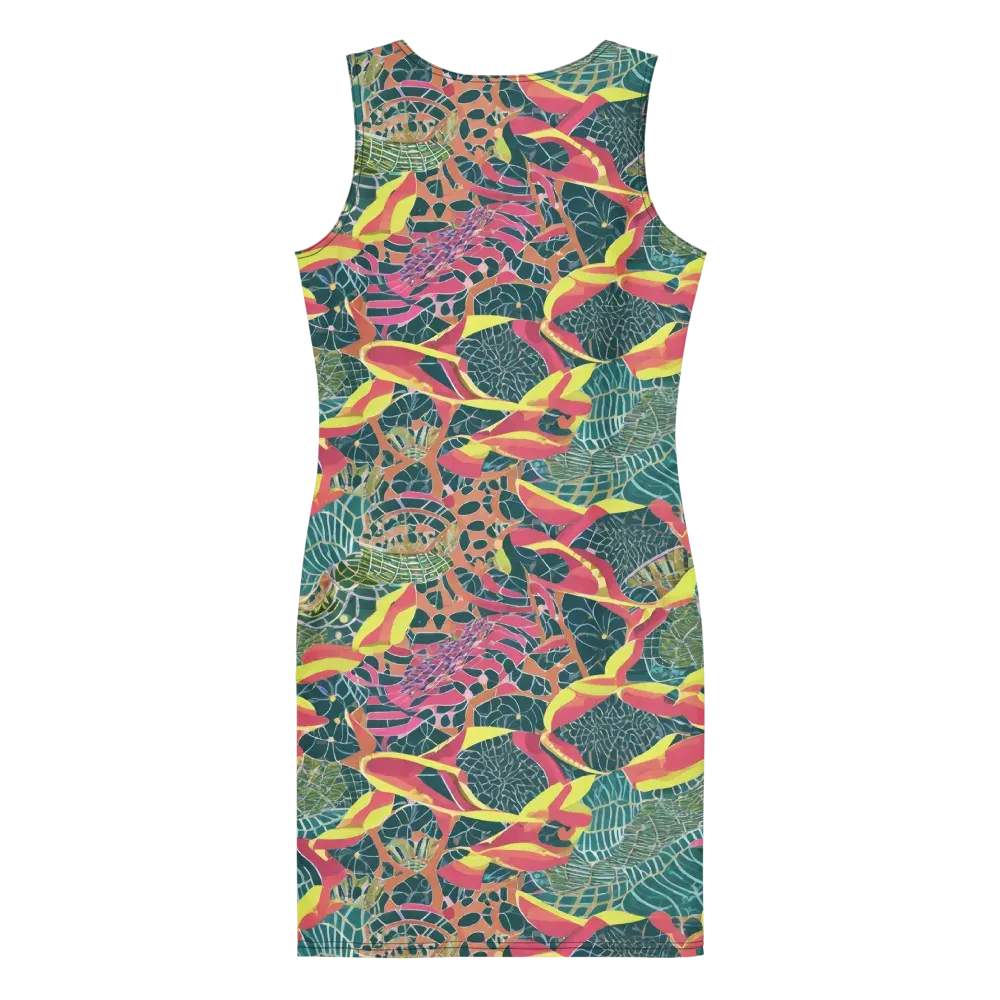 Jungle Rhapsody on Bodycon Dress — Back