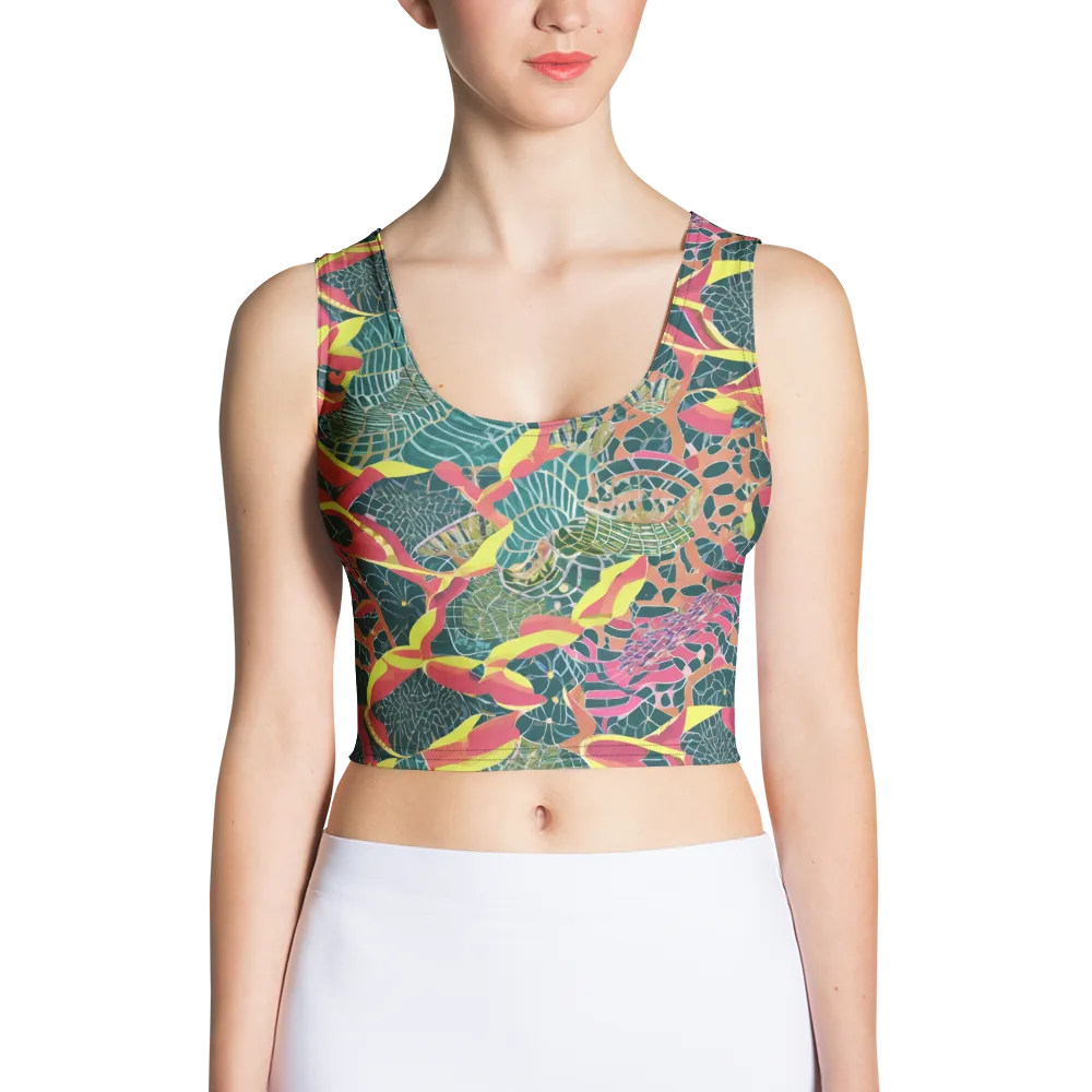 Jungle Rhapsody on Crop Top — Front
