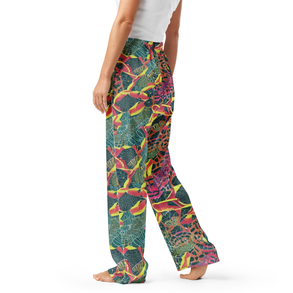 Jungle Rhapsody on Women's Pajama Pants — Left