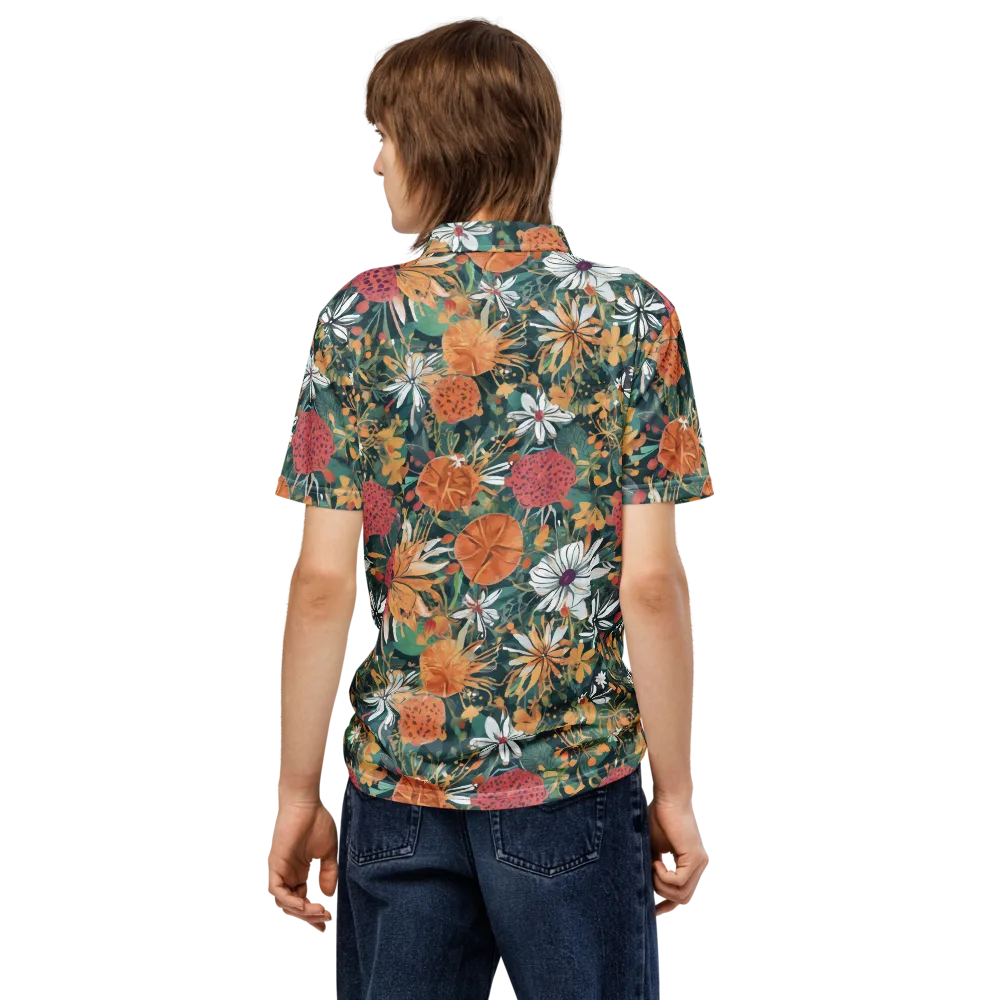 Tangerine Conservatory on Men's Slim Fit Polo Shirt — Back