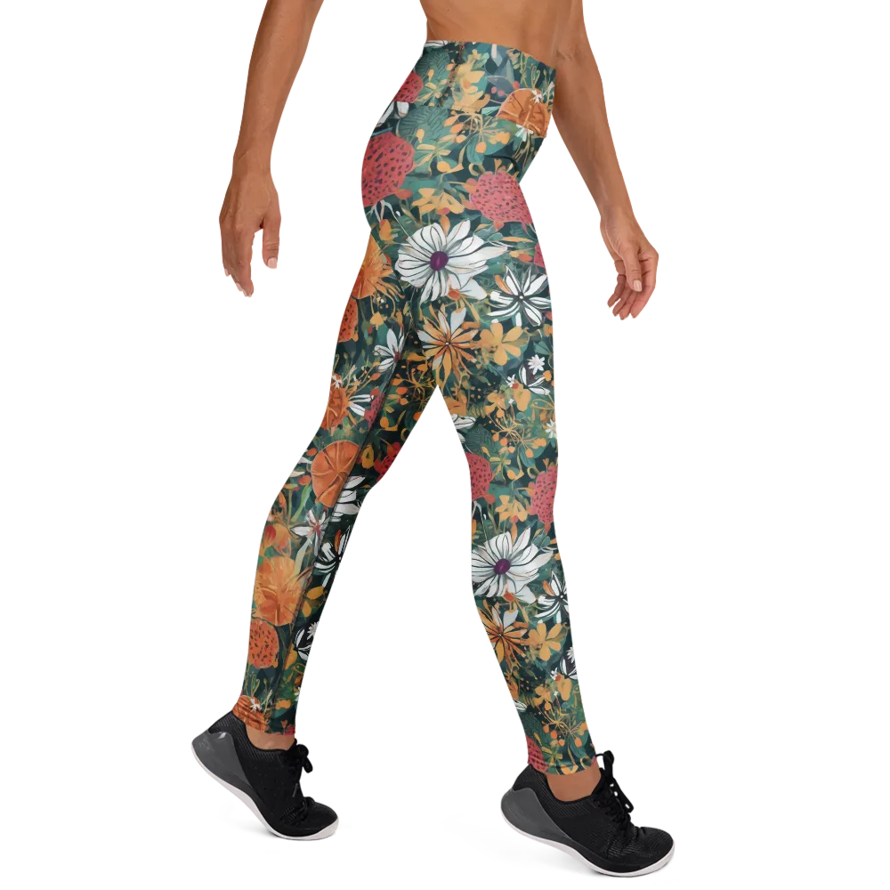 Tangerine Conservatory on Yoga Leggings — Right