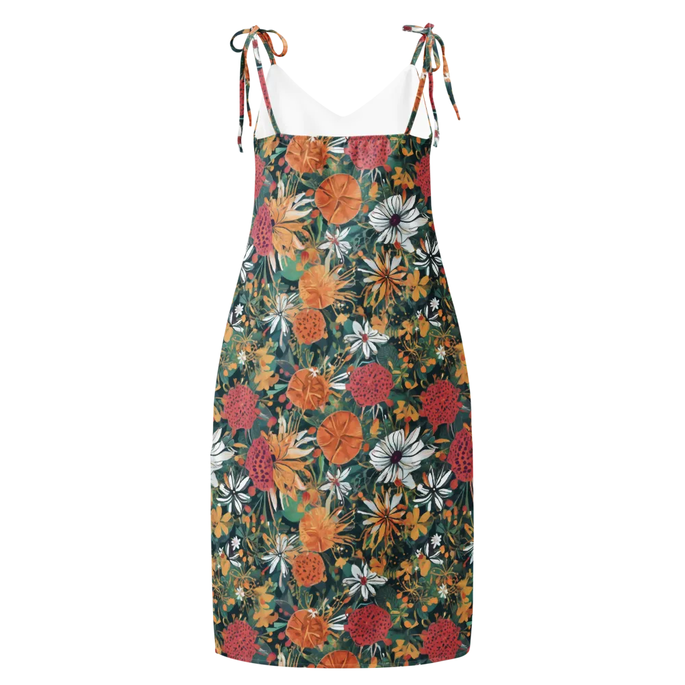 Tangerine Conservatory on Slip Dress — Back