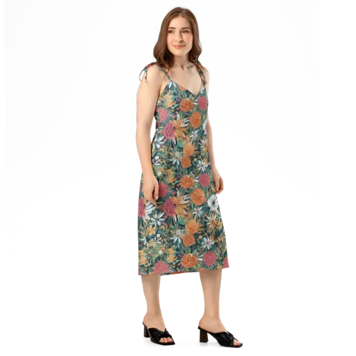Tangerine Conservatory on a Slip Dress