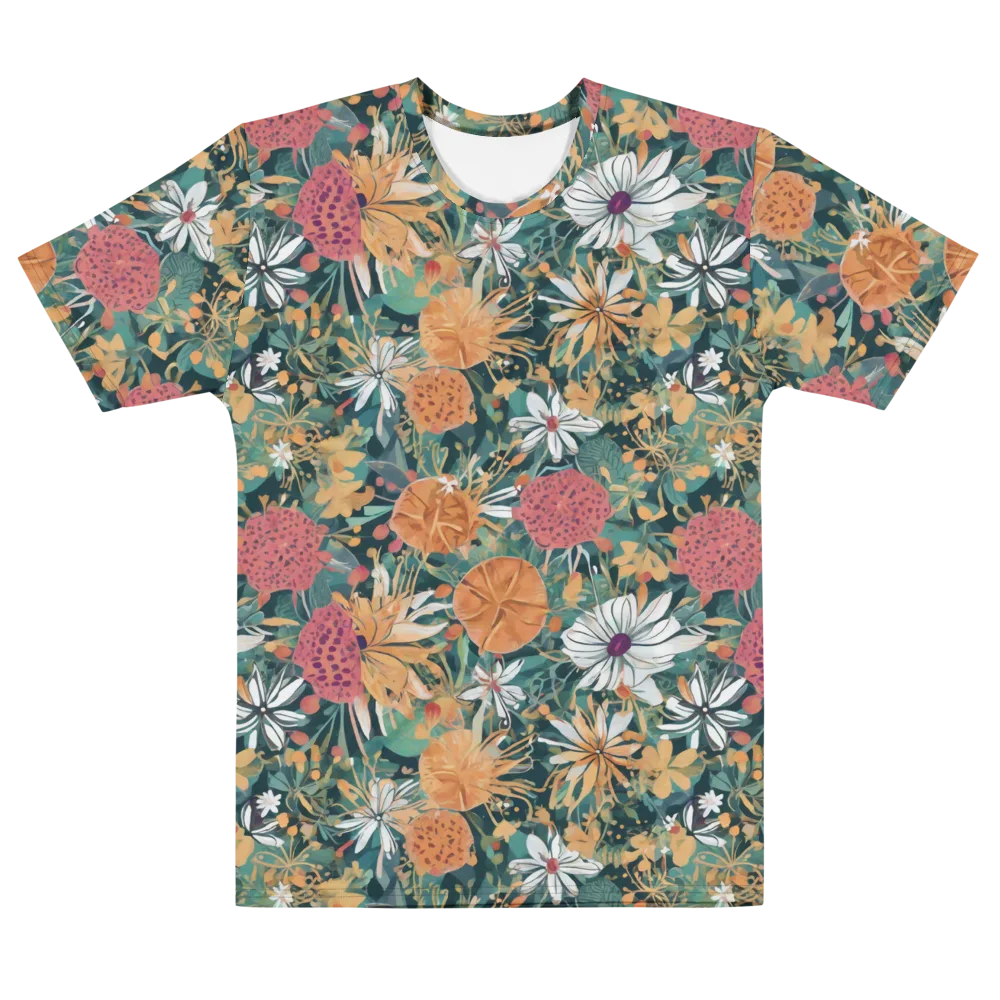 Tangerine Conservatory on Men's Cotton Crew Neck T-Shirt — Front