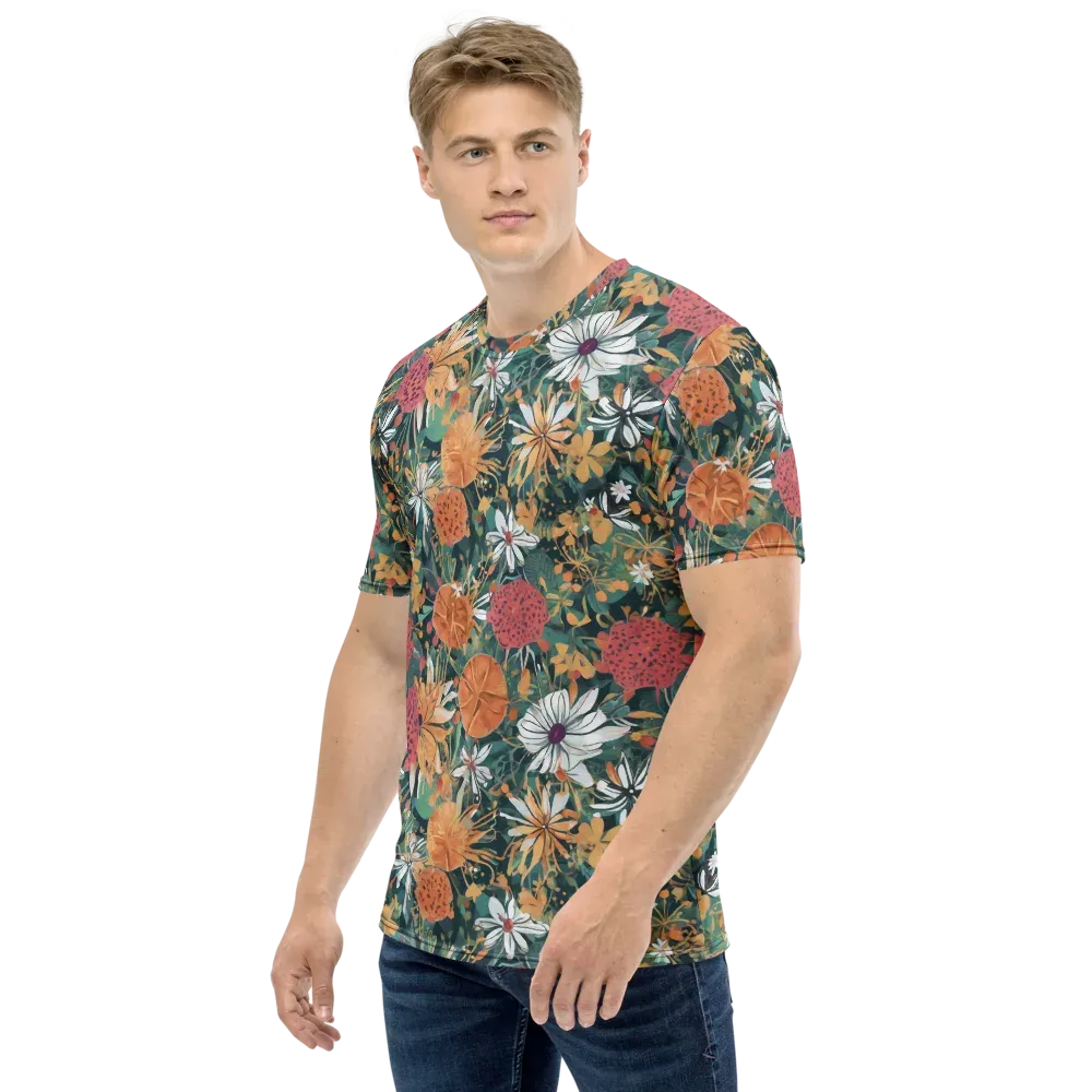 Tangerine Conservatory on Men's Crew Neck T-Shirt — Left