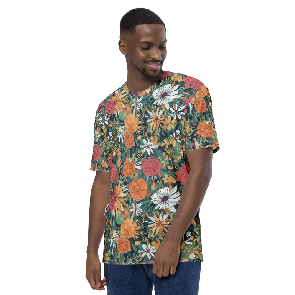 Tangerine Conservatory on Men's Crew Neck T-Shirt — Left
