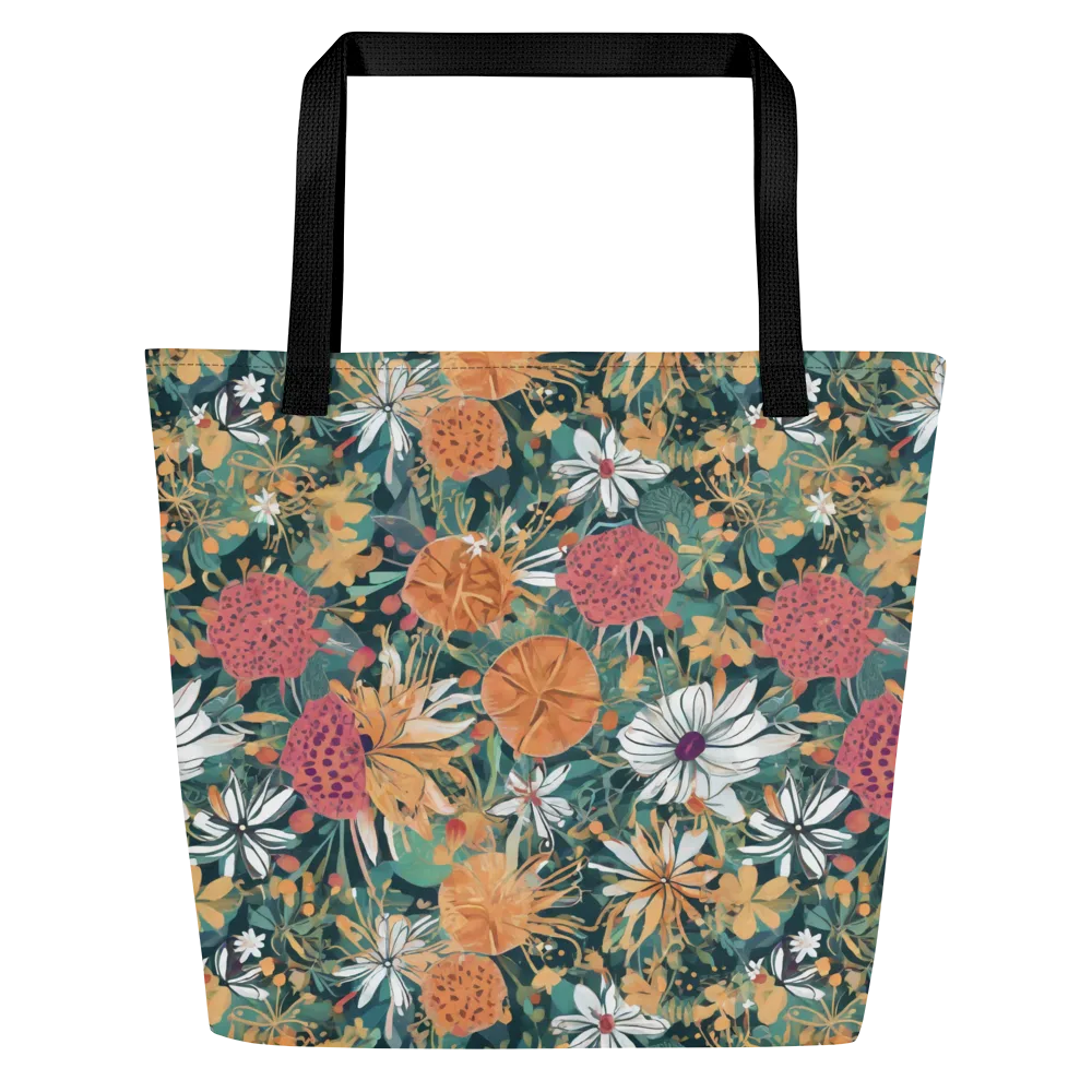 Tangerine Conservatory on Large Tote Bag W/ Pocket — Front